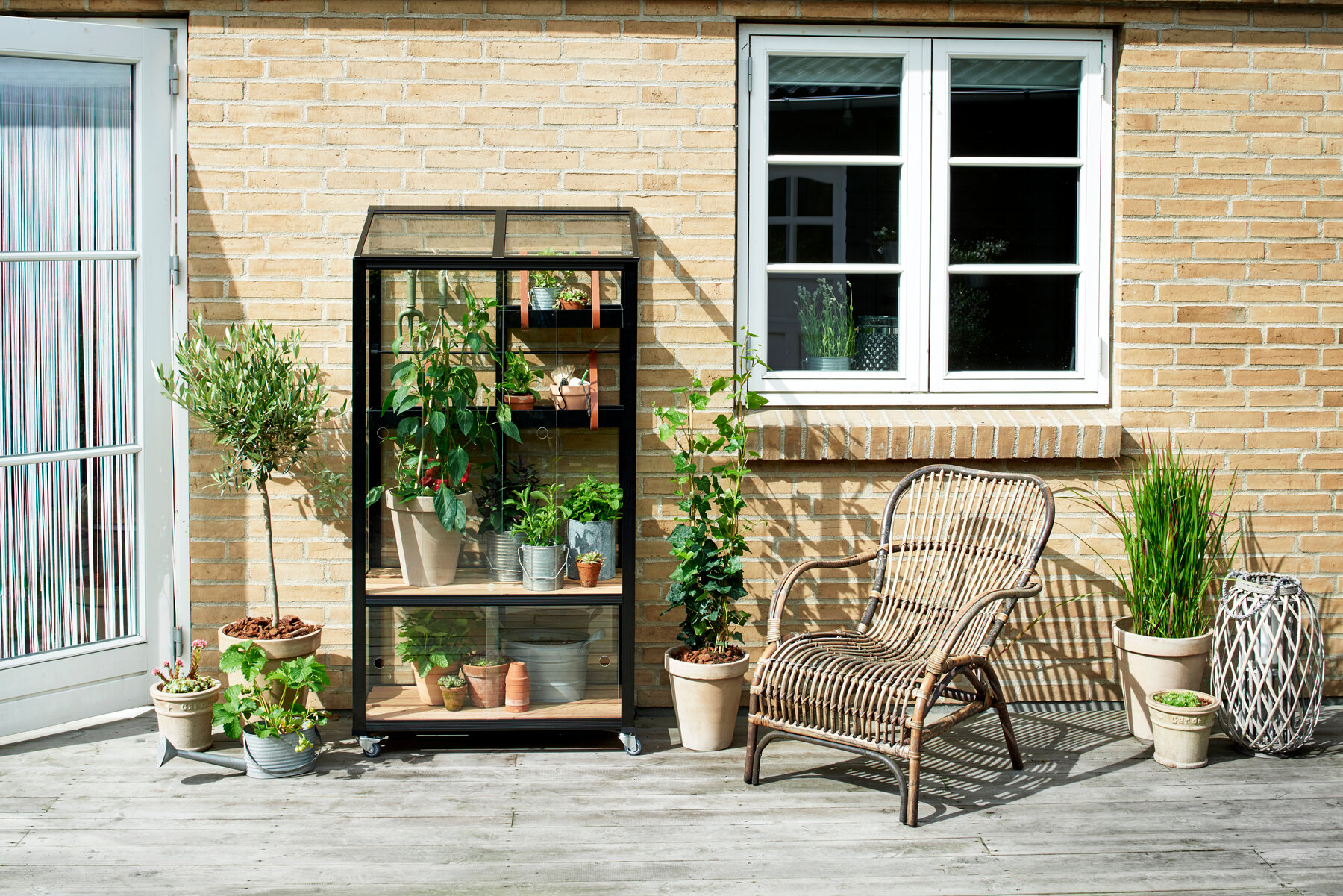 Kompakte Mini-Gewächshäuser "Citygreenhouse" von Juliana für urbane Gärten.